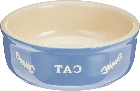 Piatto ceramico "CAT" azzurro chiaro/beige Ø135 x 5 cm