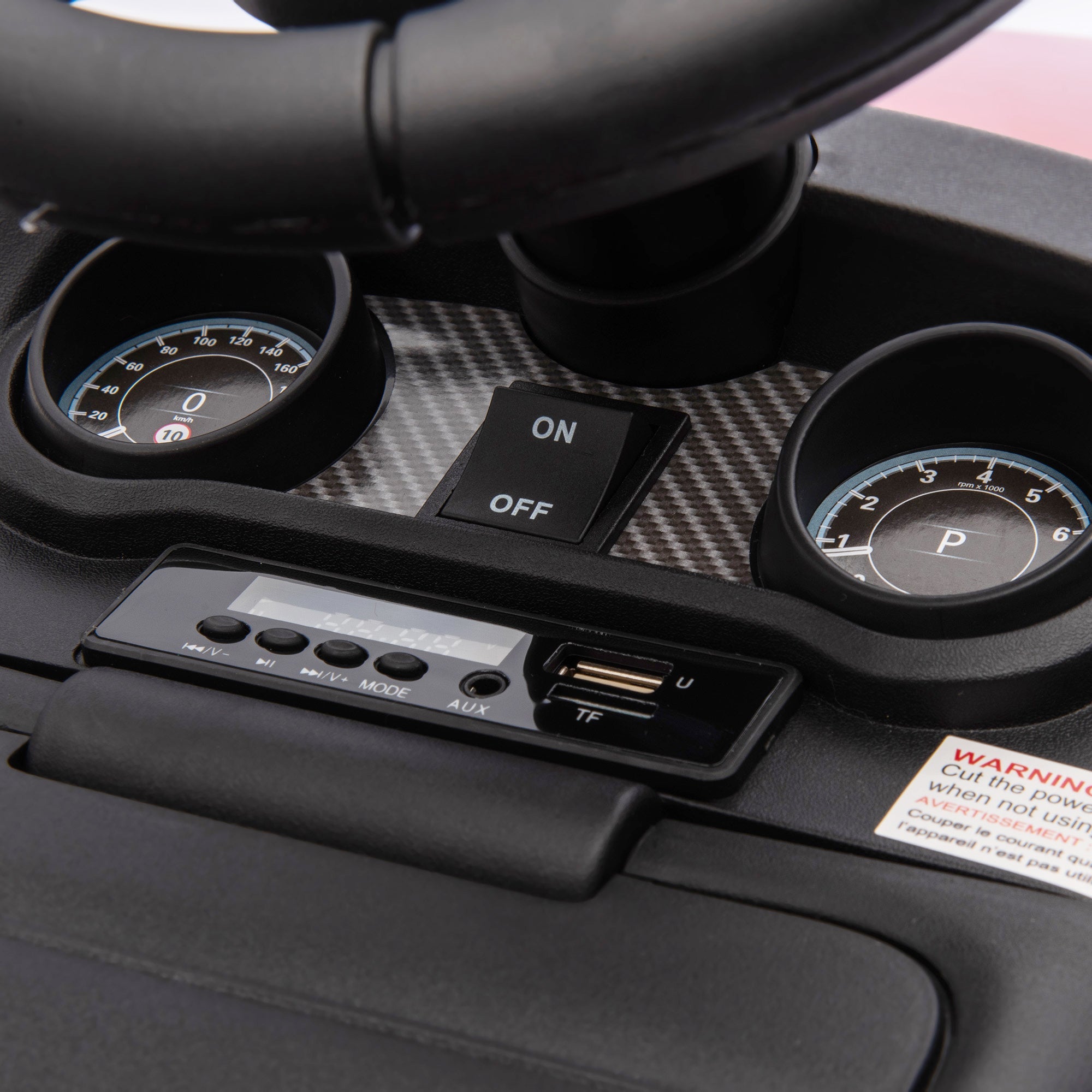 Macchina Elettrica per Bambini Licenza Land Rover Discovery 6V Velocità 3km/h Rosso