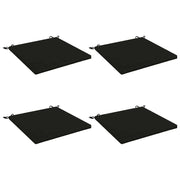 Cuscini per Sedia in 4 Pezzi SOEST 4 pz 100% Poliestere Nero 944600