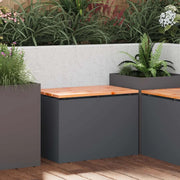 Panchina da giardino 1-Numero di posti 60 x 40 x 43 cm Acciaio 874893