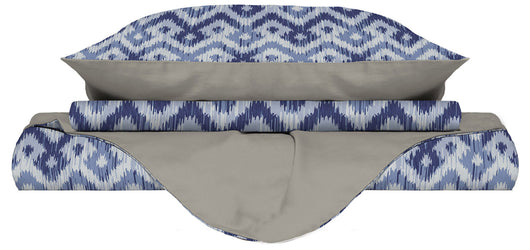 Copripiumino 1 Piazza e Mezzo con Stampa sul Sacco e Federe Doubleface Rombi