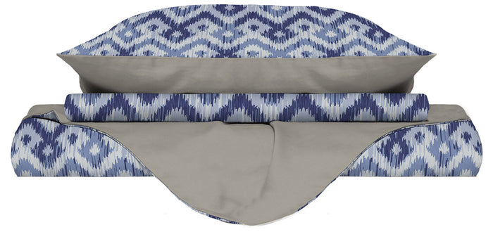 Copripiumino 1 Piazza e Mezzo con Stampa sul Sacco e Federe Doubleface Rombi