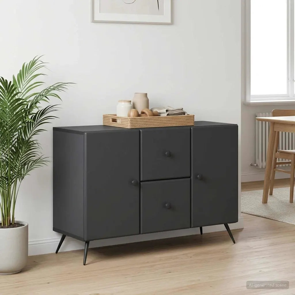 Credenza Nero 89 x 34,5 x 60 cm Legno ingegnerizzato 895576