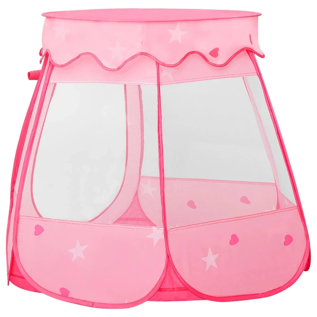 Tenda da gioco per bambini con 250 palline 102 x 102 x 82 cm rosa 02_0005119
