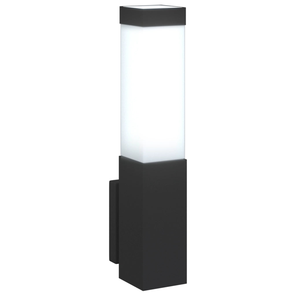 Lampada da Muro per Esterni Nera in Acciaio Inossidabile IP44