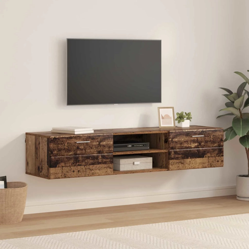 Armadio in Legno con cassetto Legno vecchio 150 x 39 x 30 cm CFW7193608