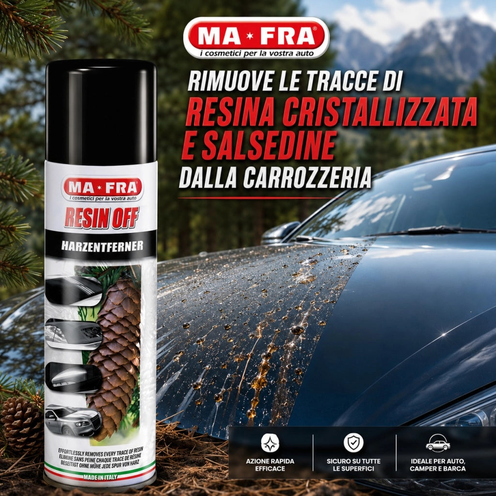 Mafra resin off rimuove tracce di resina e salsedine dalla carrozzeria 250 ml