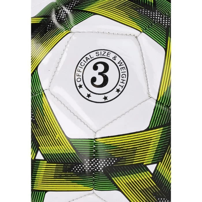Pallone da calcio - REZO - PVC - Misura 4 - Giallo bicolore - Durevole