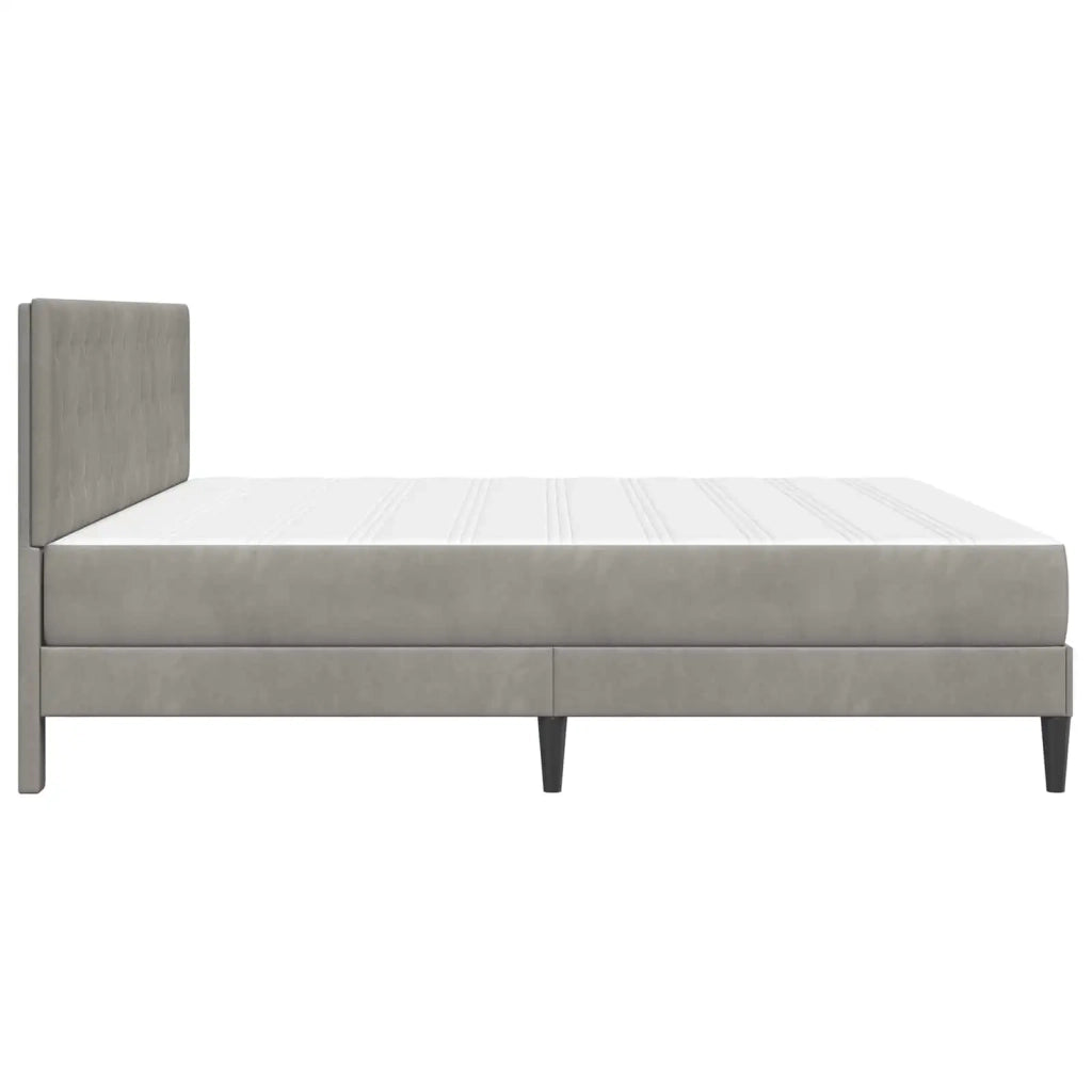 Struttura letto con materasso Grigio chiaro 180 x 200 cm
