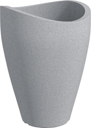 Vaso per piante a forma di globo alto 54 cm - Stony Grey - Realizzato con plastica riciclata - Garanzia 10 anni per esterni