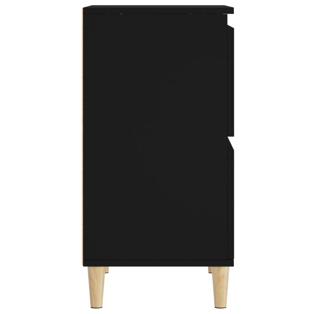 Credenza Nero 60x35x70 cm in Legno Multistrato
