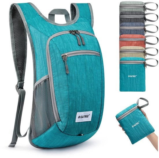 Borsa da Spalla Flessibile, 20 Litri, Blu Peacock, Telaio Flessibile, Leggera e Versatile, Borsa per Viaggio, Escursione, Campeggio, Scuola