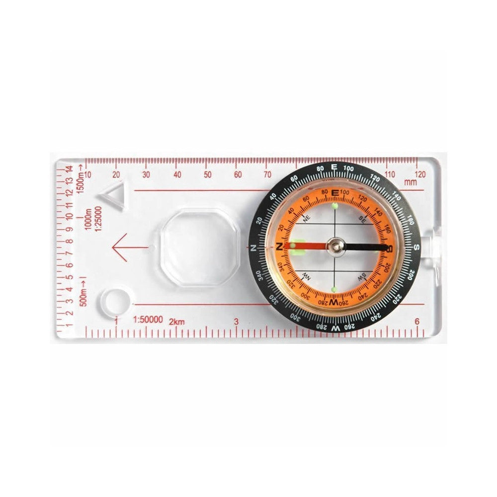 Trade Shop - Bussola Ingrandimento Righello Scala Da Cartografia Orientamento Nautica Camping -