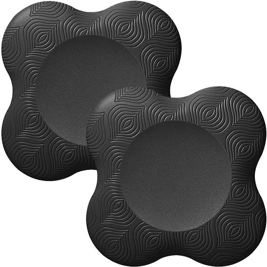 2 Pezzi di Protezione Articolazioni Yoga - Mattonelle Yoga - Yoga Knie Copri Articolazioni - Balancieri Sportivi - Mattonelle Antiscivolo Yoga - Supporti Ginocchia - Copri Ginocchia - Mattonelle Sportive - Fitness - 20×20×2cm - Nero