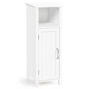 Mobiletto da bagno con ripiano regolabile 30 x 30 x 80 cm ottimizzato per la durata stile minimalista MDF bianco 20_0010289