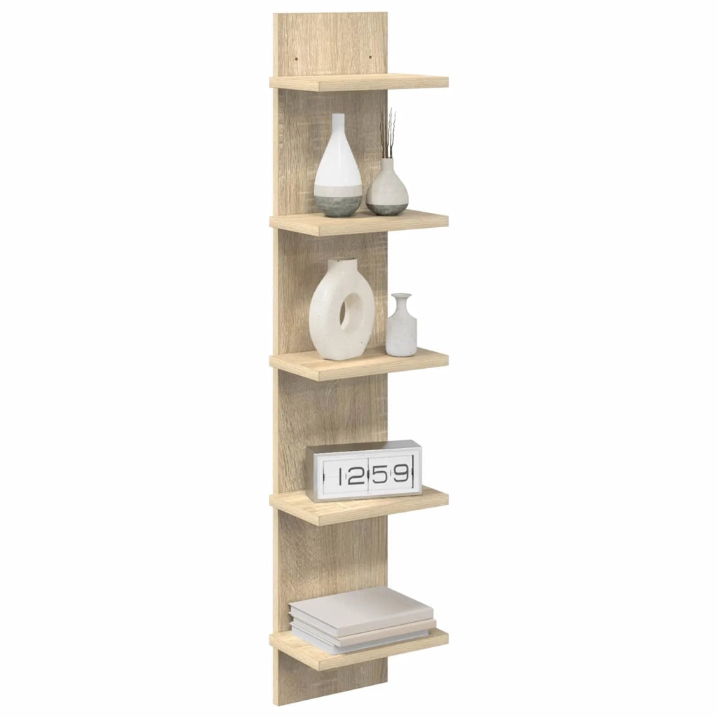 Scaffale da parete 2 pcs Rovere Sonoma 22 x 15 x 100 cm 8012425