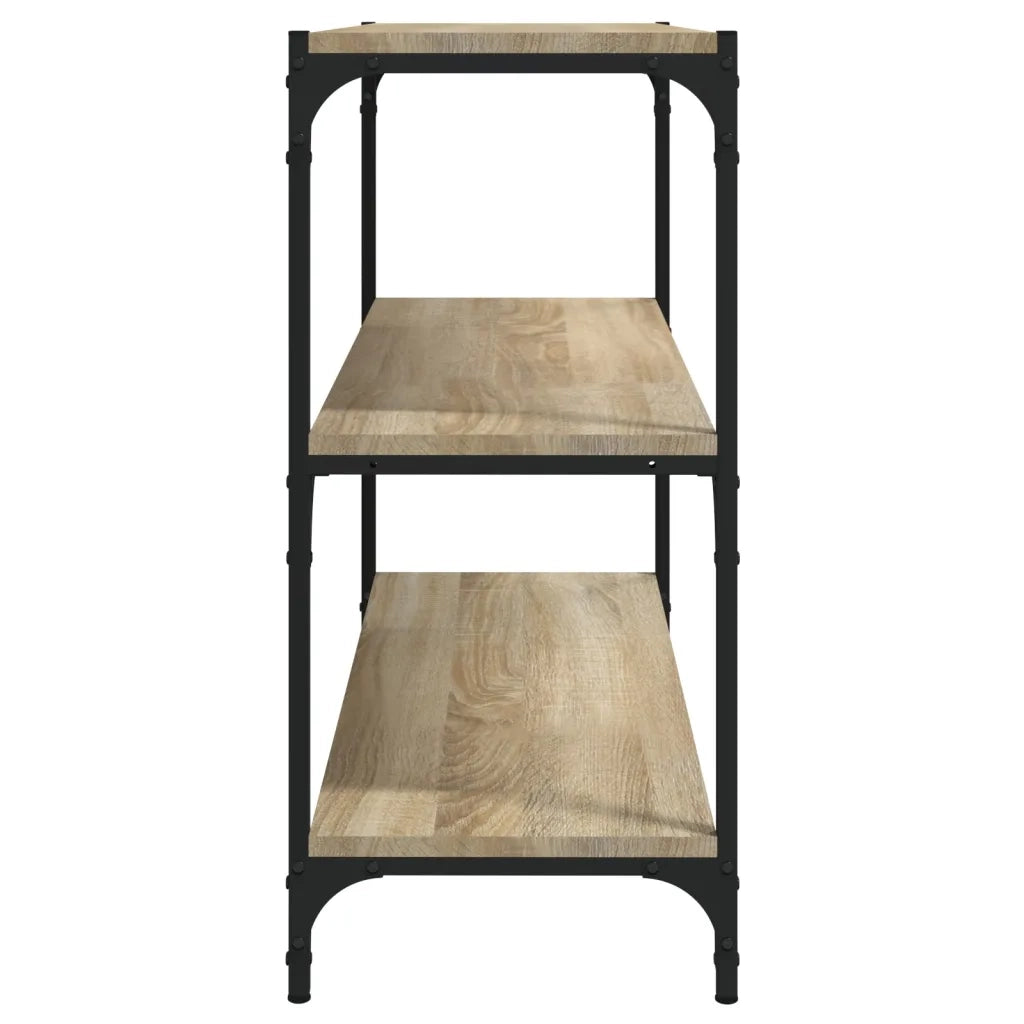 Libreria Rovere Sonoma 80x33x70,5cm Legno Multistrato e Acciaio 819338
