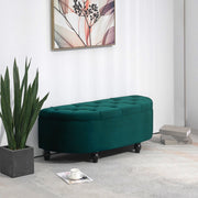 PANCA Contenitore 120x46x42 cm Verde Scuro in poliestere