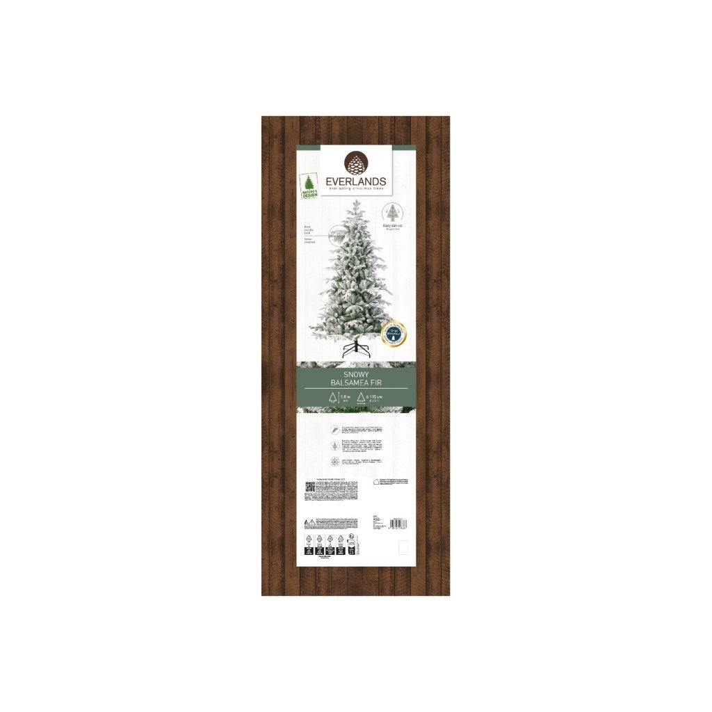Albero Balsamea Fir innevato D115 H180cm