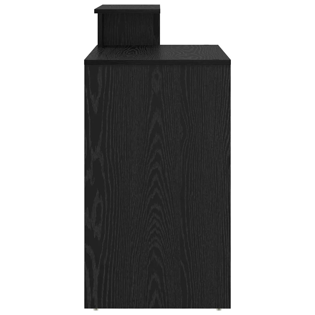 Scrivania Rovere Nero 120,5 x 44 x 88,5 cm Legno multistrato 869475
