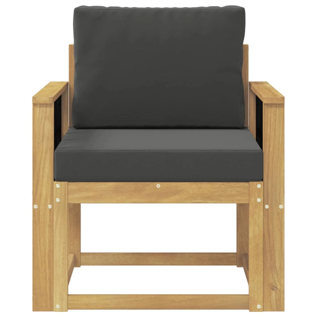 2 Pezzo Set di divani da esterno-Sofa da giardino Poliestere Bianco e Antracite 399658