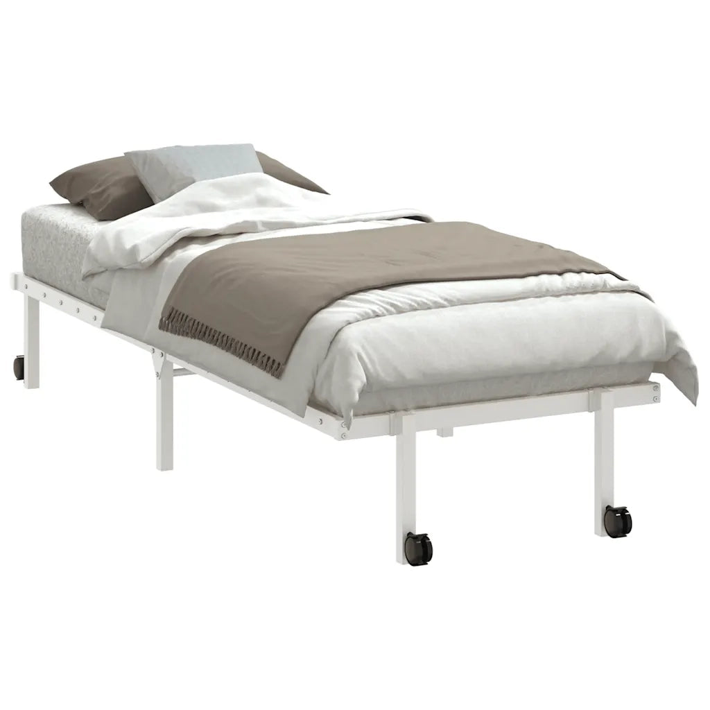 Giroletto senza Materasso Pieghevole Bianco 80x200 cm Acciaio 4103965