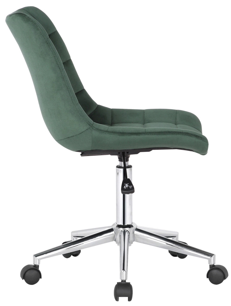 Sedia da ufficio Medford in velluto verde