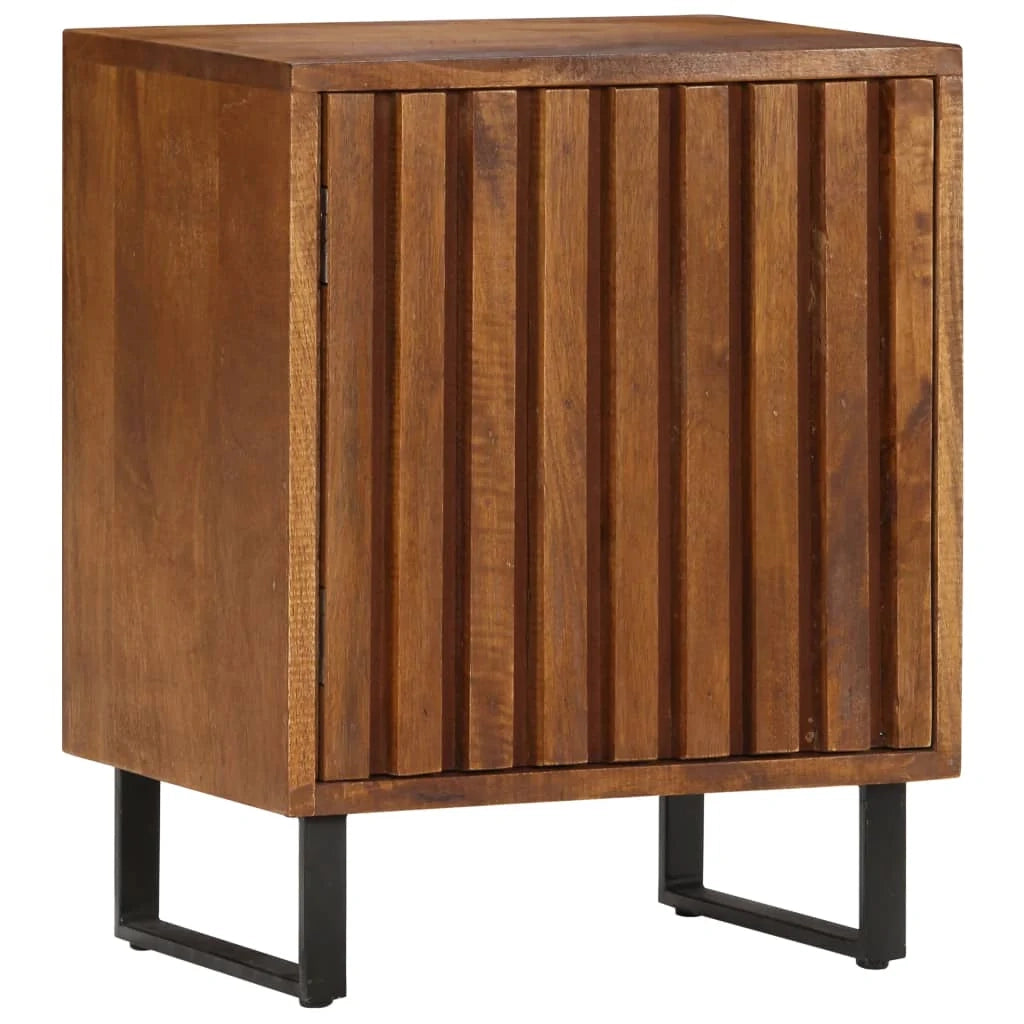 Comodino cassettiera mobile da camera da letto 40x30x50 cm legno massello di mango 1402120