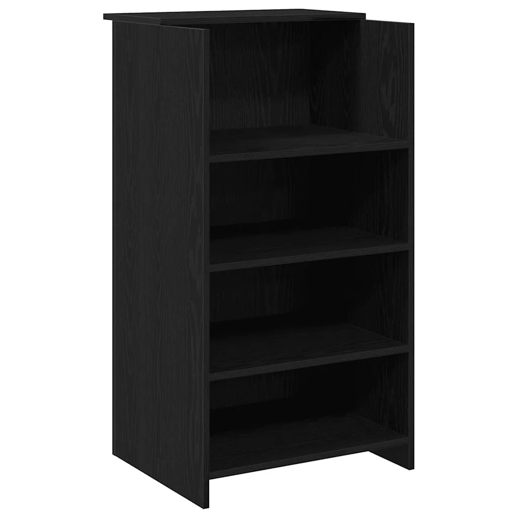 Banco Reception Rovere Nero 135x50x103,5 cm Legno Multistrato 3324188