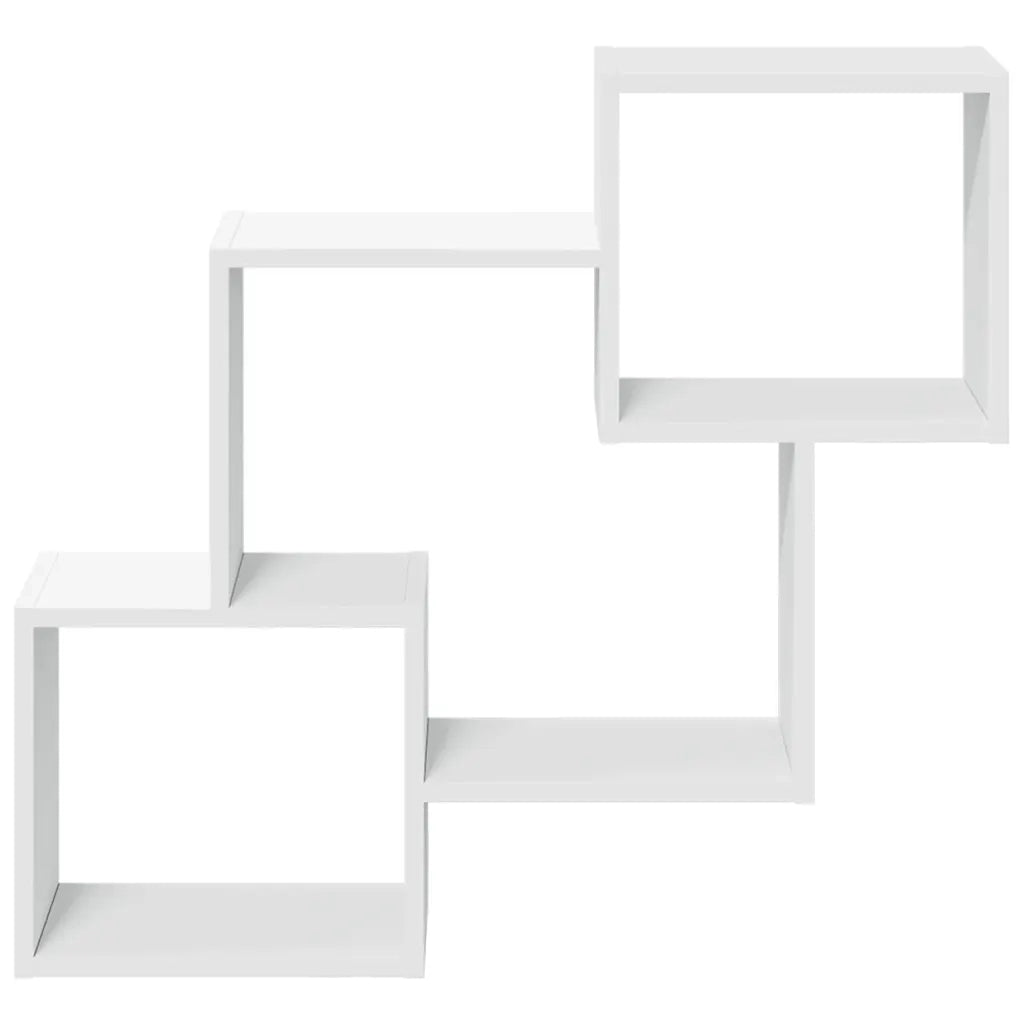 Mobile a Parete 78x18x71 cm Bianco in Legno Multistrato 854805