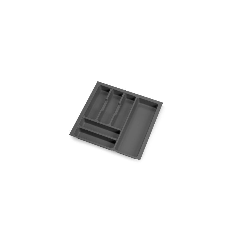 Portaposate universale per posate Optima, modulo 1.000 mm, Tecnoplastica, Grigia