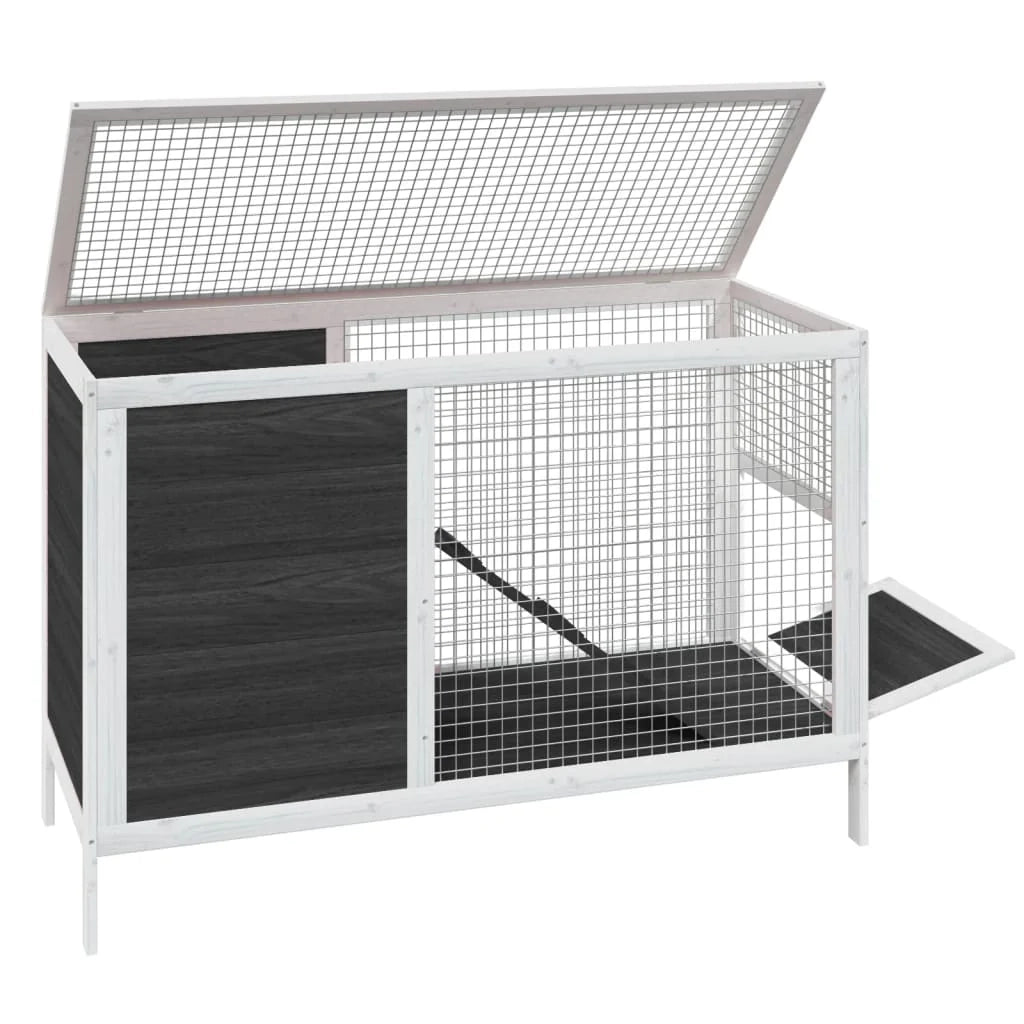 Capanna 103 x 44 x 69,5 cm in legno di pino massiccio grigio 02_0041934