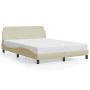 Letto matrimoniale | Letto per adulti | Giroletto Dover Crema 120x200 cm Tessuto
