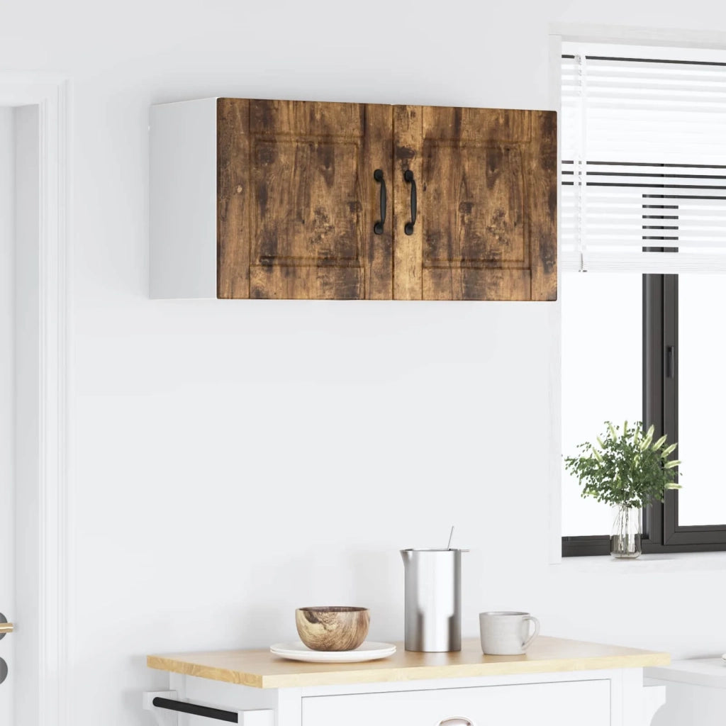 Armadietto a muro PORTO 2 pcs Rovere fumé 40 x 31 x 40 cm