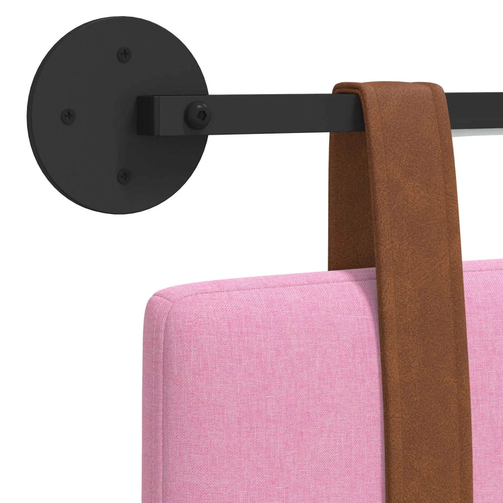 Testiera sospesa Con luce LED Rosa PU Antico 3424024
