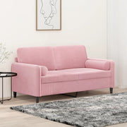 Divano a 2 Posti con Cuscini Rosa 140 cm in Vellutocod mxl 94979