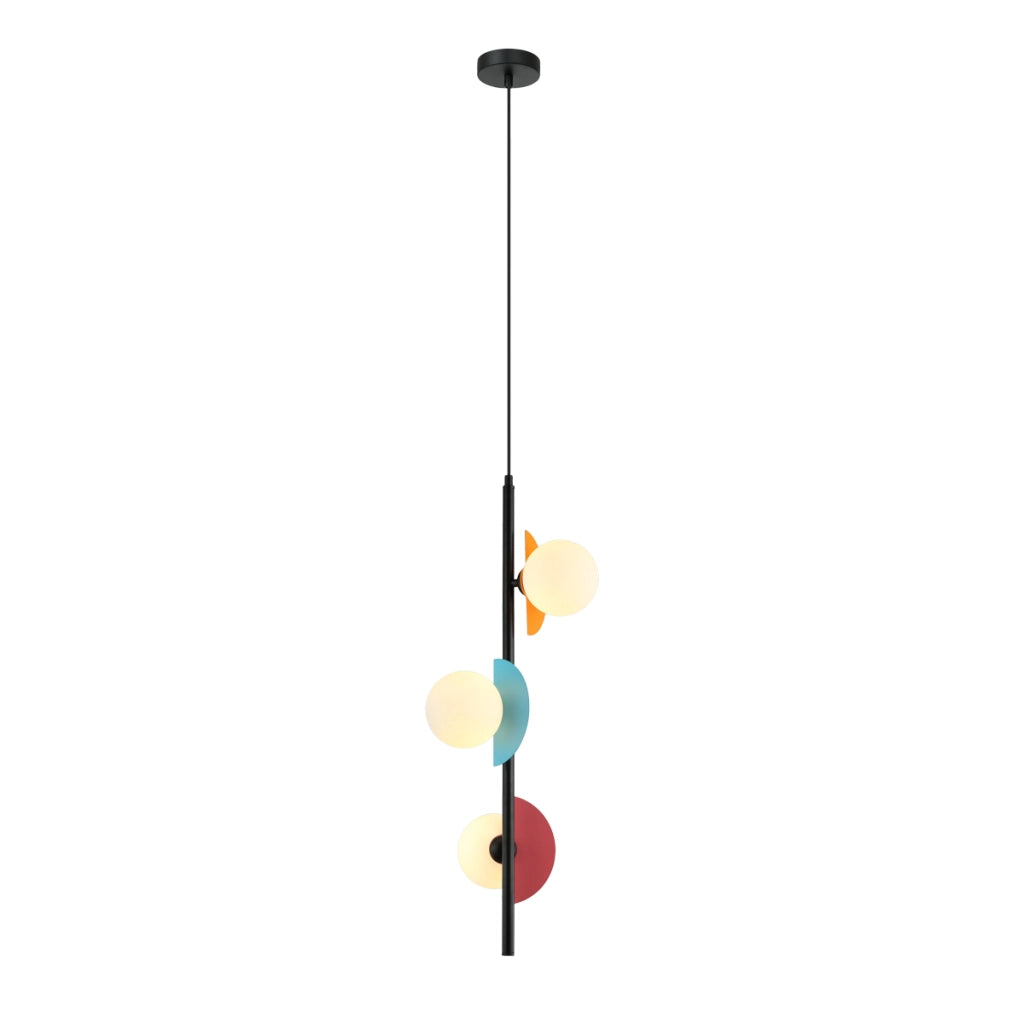 Italux NAUTI lampada a sospensione 3 luci G9 multicolor