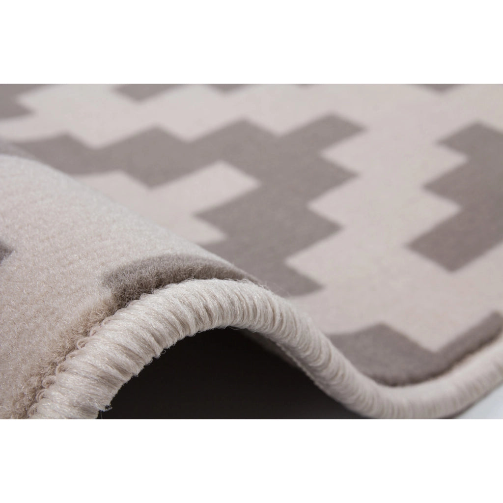 Tappeto a pelo corto Stella 300 con design a rombi