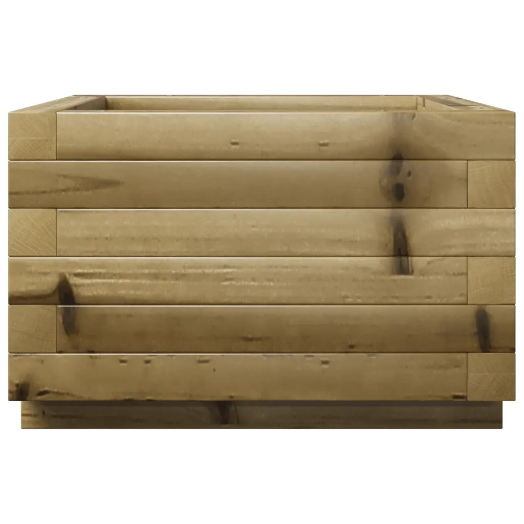 Fioriera da Giardino-Vaso da Esterno 40x40x26,5 cm in Legno di Pino Impregnato