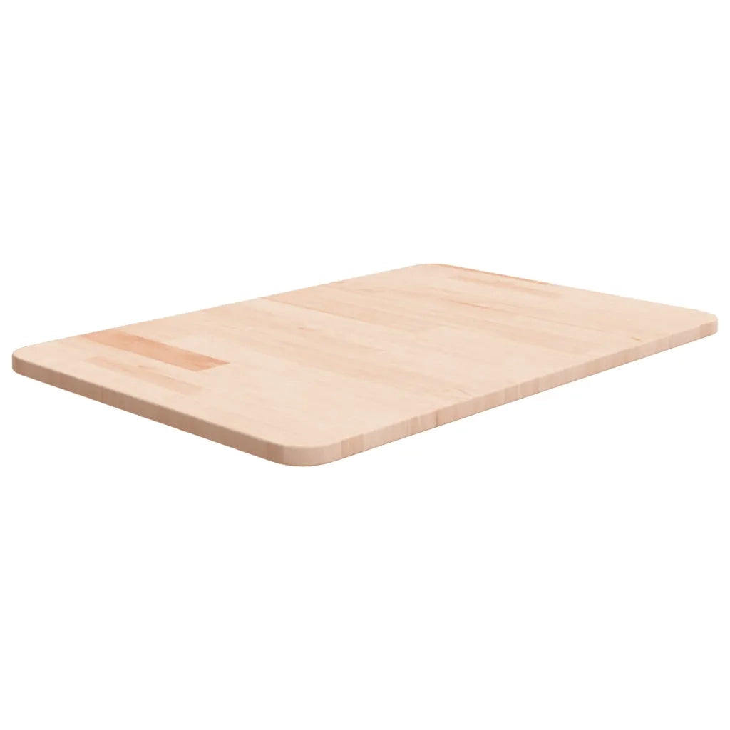 Piano Bagno 60x40x1,5 cm in Legno Massello Non Trattato