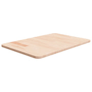 Piano Bagno 60x40x1,5 cm in Legno Massello Non Trattato