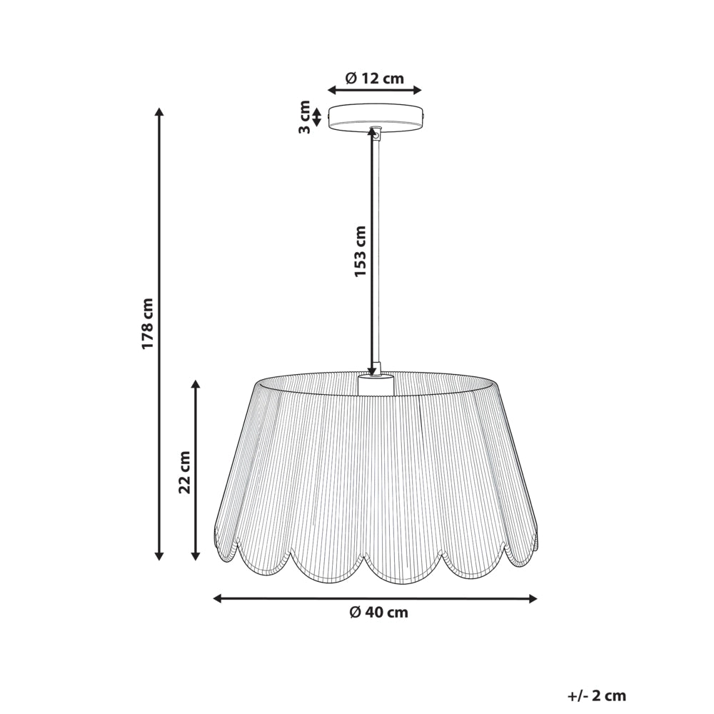 Lampada a sospensione con base in ferro e paralume in corda di carta stile boho luce ambientale beige