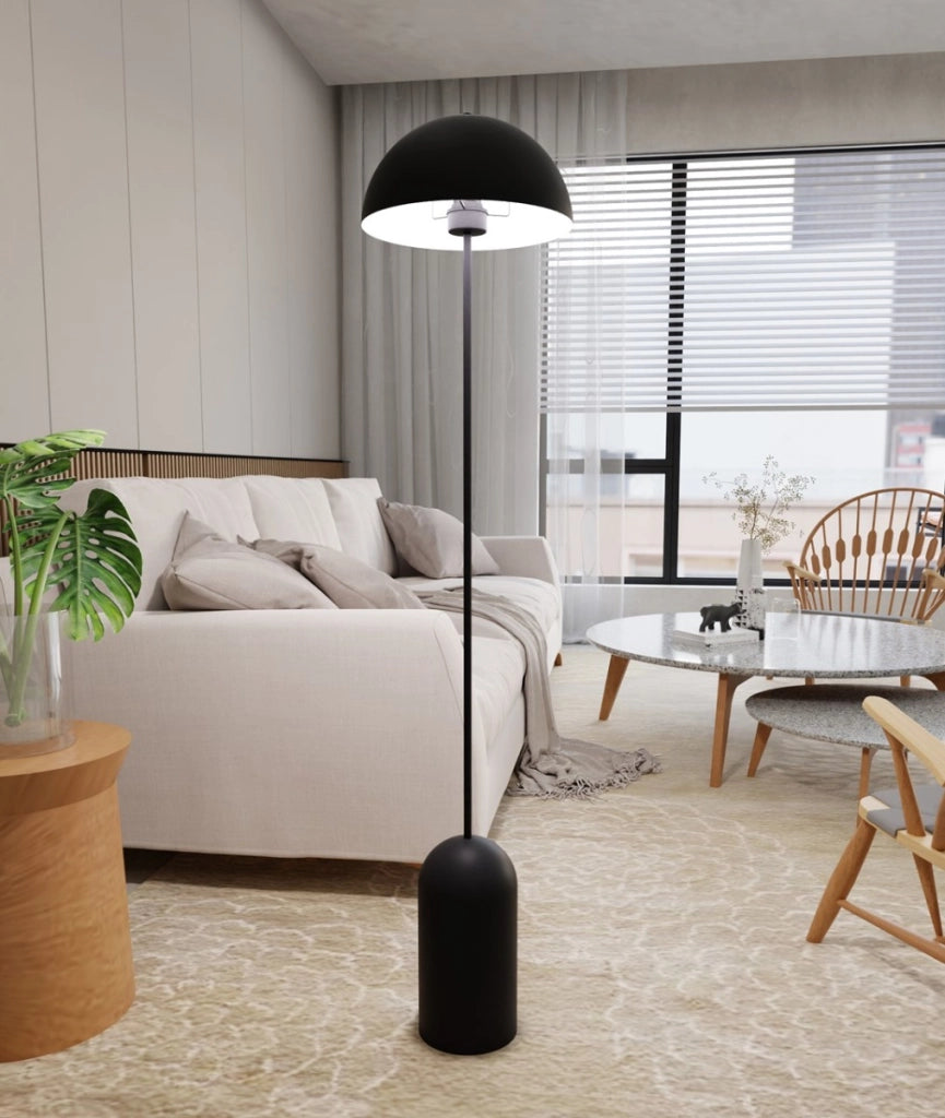 Lampada da terra Emibig Kava nera metallo E27 138cm