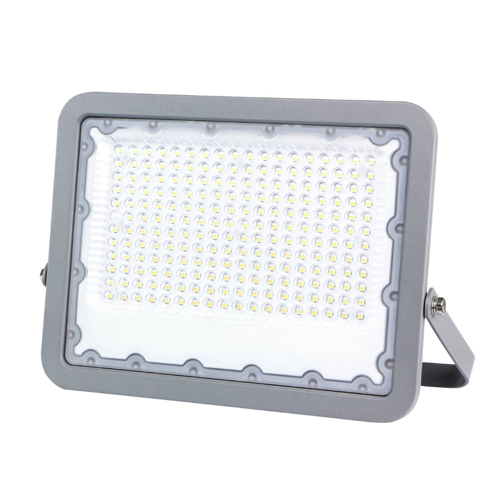 Proiettore led 150 watt slim metallo grigio ip65 equivalente 777 watt *** temperatura colore lampada 4500k bianco nat...