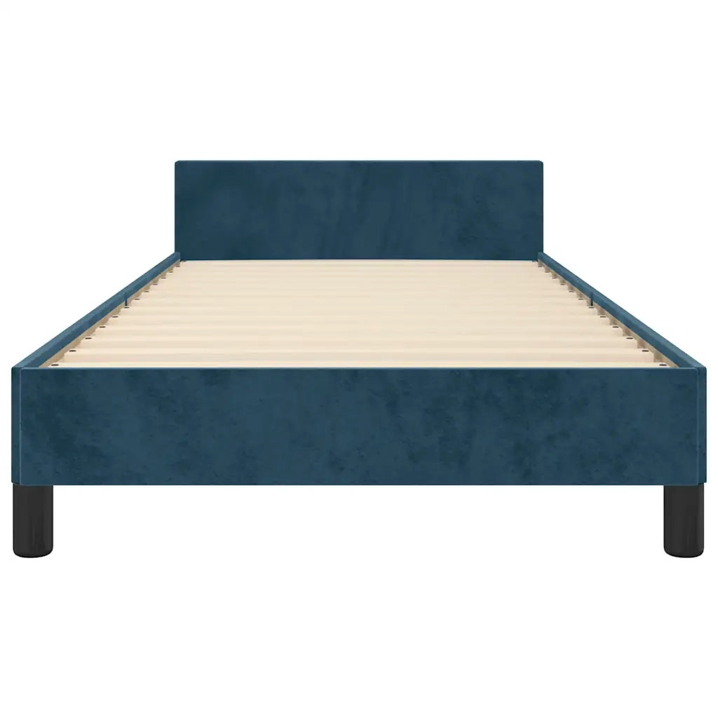 Giroletto senza Materasso Blu Scuro 100x200 cm in Velluto 3125987