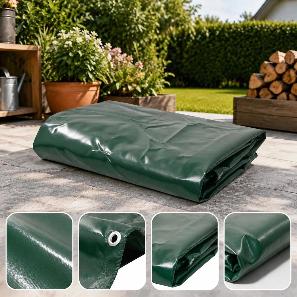 Tarpaulin 650 G/square Meter 6 X 8 M Green