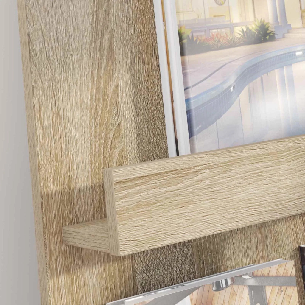 Scaffale per riviste Rovere Sonoma 51 x 11 x 102 cm