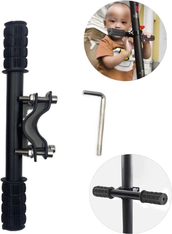Stang per bambino - Stabilizzatore per sedile per bambino - Fissa sicuramente la bicicletta - Stabilizzatore per accessori per bicicletta - Bicicletta con sedile per bambino - Struttura per braccio - Facile da installare - 23cm - Nero - 1 pezzo