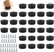 Fili di gomma a vite 25 x 23 x 9 mm per tavoliere - set da 30 con viti