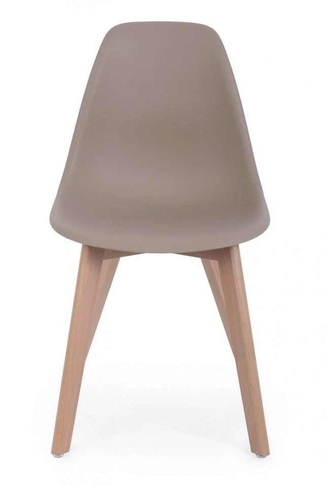 Set 4 Sedie 51,5x46,5x86 cm in Plastica Tortora